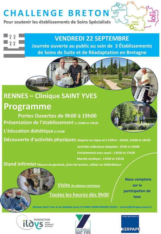Challenge Breton : Journées portes ouvertes à la clinique Saint-Yves